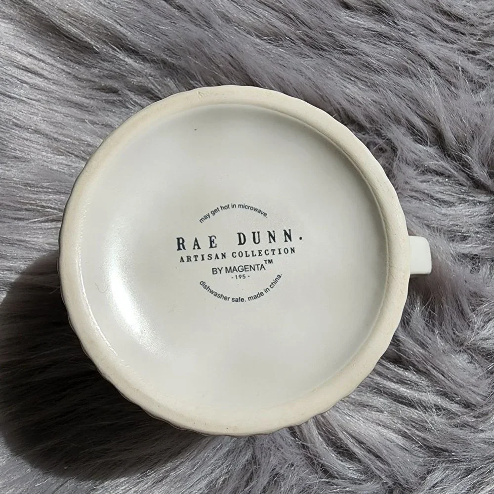 Rae Dunn by Magenta SAVOR‎ wider mug with ridged bottom